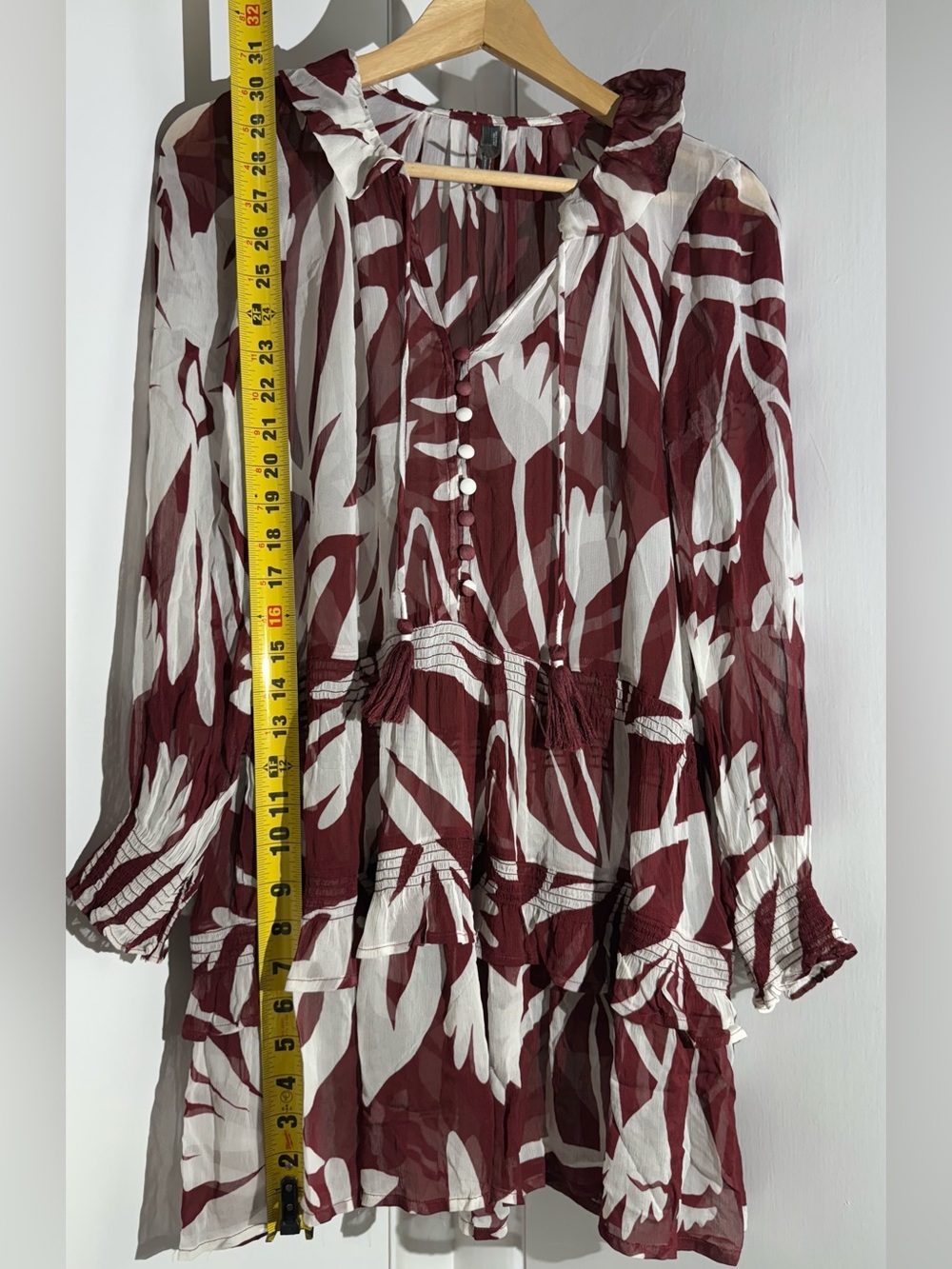 Anthropologie Marais Printed Chiffon Mini Dress - Picture 12 of 16